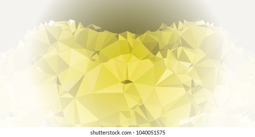 Low polygonal mosaic layout for horizontal banner, label, tag, flyer and abstract web background. Copy space. Vector clip art.