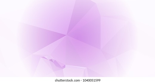 Low polygonal mosaic layout for horizontal banner, label, tag, flyer and abstract web background. Copy space. Vector clip art.