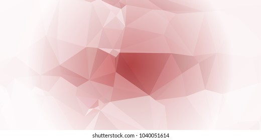 Low polygonal mosaic layout for horizontal banner, label, tag, flyer and abstract web background. Copy space. Vector clip art.