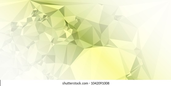 Low polygonal mosaic layout for horizontal banner, label, tag, flyer and abstract web background. Copy space. Vector clip art.