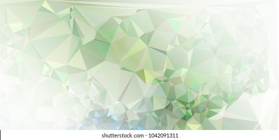 Low polygonal mosaic layout for horizontal banner, label, tag, flyer and abstract web background. Copy space. Vector clip art.