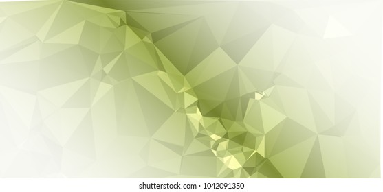 Low polygonal mosaic layout for horizontal banner, label, tag, flyer and abstract web background. Copy space. Vector clip art.
