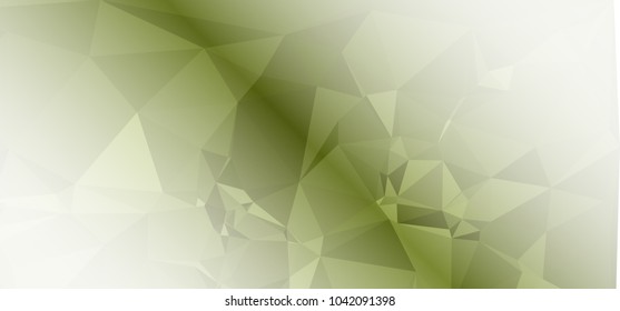 Low polygonal mosaic layout for horizontal banner, label, tag, flyer and abstract web background. Copy space. Vector clip art.