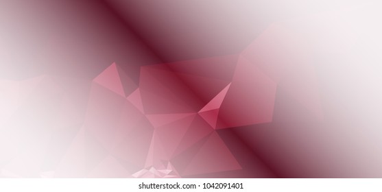 Low polygonal mosaic layout for horizontal banner, label, tag, flyer and abstract web background. Copy space. Vector clip art.