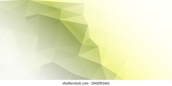 Low polygonal mosaic layout for horizontal banner, label, tag, flyer and abstract web background. Copy space. Vector clip art.