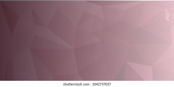 Low polygonal mosaic layout for horizontal banner, label, tag, flyer and abstract web background. Copy space. Vector clip art.