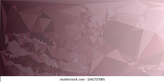 Low polygonal mosaic layout for horizontal banner, label, tag, flyer and abstract web background. Copy space. Vector clip art.
