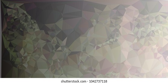Low polygonal mosaic layout for horizontal banner, label, tag, flyer and abstract web background. Copy space. Vector clip art.