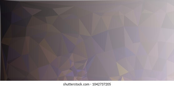 Low polygonal mosaic layout for horizontal banner, label, tag, flyer and abstract web background. Copy space. Vector clip art.