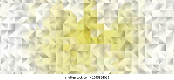 Low polygonal mosaic layout for horizontal banner, label, tag, flyer and abstract web background. Copy space. Vector clip art.