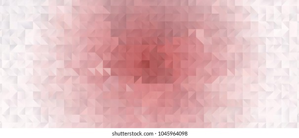 Low polygonal mosaic layout for horizontal banner, label, tag, flyer and abstract web background. Copy space. Vector clip art.