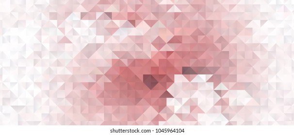 Low polygonal mosaic layout for horizontal banner, label, tag, flyer and abstract web background. Copy space. Vector clip art.