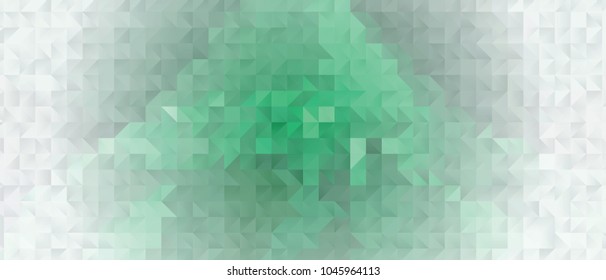 Low polygonal mosaic layout for horizontal banner, label, tag, flyer and abstract web background. Copy space. Vector clip art.