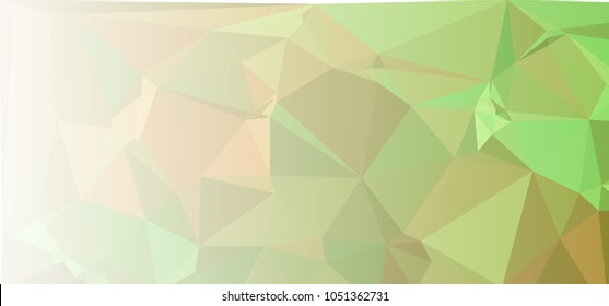 Low polygonal mosaic layout for horizontal banner, label, tag, flyer and abstract web background. Copy space. Vector clip art.