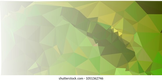 Low polygonal mosaic layout for horizontal banner, label, tag, flyer and abstract web background. Copy space. Vector clip art.