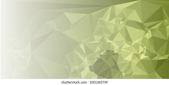 Low polygonal mosaic layout for horizontal banner, label, tag, flyer and abstract web background. Copy space. Vector clip art.