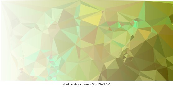 Low polygonal mosaic layout for horizontal banner, label, tag, flyer and abstract web background. Copy space. Vector clip art.