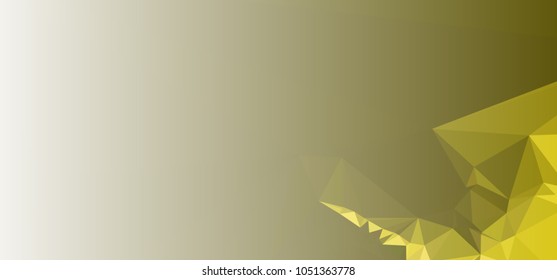 Low polygonal mosaic layout for horizontal banner, label, tag, flyer and abstract web background. Copy space. Vector clip art.