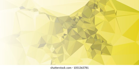 Low polygonal mosaic layout for horizontal banner, label, tag, flyer and abstract web background. Copy space. Vector clip art.