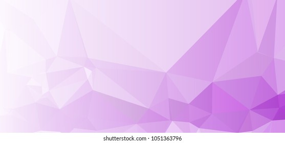 Low polygonal mosaic layout for horizontal banner, label, tag, flyer and abstract web background. Copy space. Vector clip art.