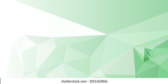 Low polygonal mosaic layout for horizontal banner, label, tag, flyer and abstract web background. Copy space. Vector clip art.