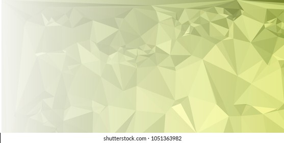 Low polygonal mosaic layout for horizontal banner, label, tag, flyer and abstract web background. Copy space. Vector clip art.