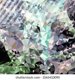 Low polygonal mosaic layout for horizontal banner, label, tag, flyer and abstract web background. Copy space. Vector clip art.
