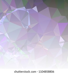 Low polygonal mosaic square layout with transparent bottom for banner, label, tag, flyer and abstract web background. Copy space. Vector clip art.