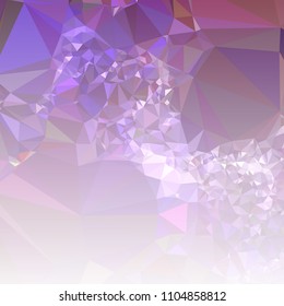 Low polygonal mosaic square layout with transparent bottom for banner, label, tag, flyer and abstract web background. Copy space. Vector clip art.