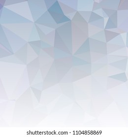 Low polygonal mosaic square layout with transparent bottom for banner, label, tag, flyer and abstract web background. Copy space. Vector clip art.