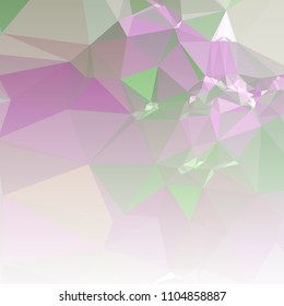 Low polygonal mosaic square layout with transparent bottom for banner, label, tag, flyer and abstract web background. Copy space. Vector clip art.