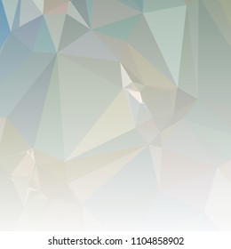 Low polygonal mosaic square layout with transparent bottom for banner, label, tag, flyer and abstract web background. Copy space. Vector clip art.