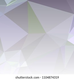 Low polygonal mosaic square layout with transparent bottom for banner, label, tag, flyer and abstract web background. Copy space. Vector clip art.