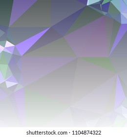 Low polygonal mosaic square layout with transparent bottom for banner, label, tag, flyer and abstract web background. Copy space. Vector clip art.