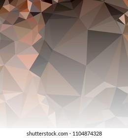 Low polygonal mosaic square layout with transparent bottom for banner, label, tag, flyer and abstract web background. Copy space. Vector clip art.