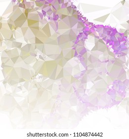 Low polygonal mosaic square layout with transparent bottom for banner, label, tag, flyer and abstract web background. Copy space. Vector clip art.