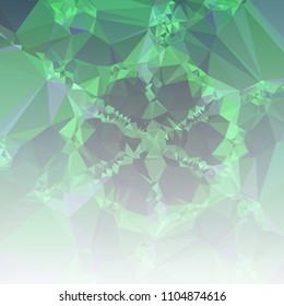 Low polygonal mosaic square layout with transparent bottom for banner, label, tag, flyer and abstract web background. Copy space. Vector clip art.