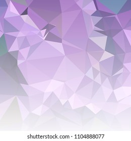 Low polygonal mosaic square layout with transparent bottom for banner, label, tag, flyer and abstract web background. Copy space. Vector clip art.