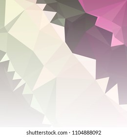 Low polygonal mosaic square layout with transparent bottom for banner, label, tag, flyer and abstract web background. Copy space. Vector clip art.