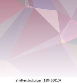 Low polygonal mosaic square layout with transparent bottom for banner, label, tag, flyer and abstract web background. Copy space. Vector clip art.