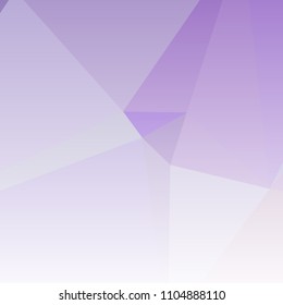 Low polygonal mosaic square layout with transparent bottom for banner, label, tag, flyer and abstract web background. Copy space. Vector clip art.