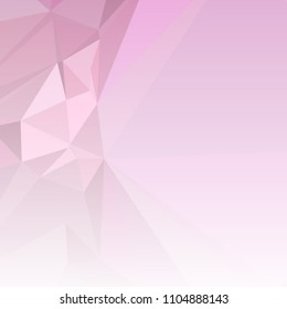 Low polygonal mosaic square layout with transparent bottom for banner, label, tag, flyer and abstract web background. Copy space. Vector clip art.