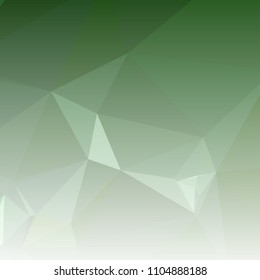 Low polygonal mosaic square layout with transparent bottom for banner, label, tag, flyer and abstract web background. Copy space. Vector clip art.