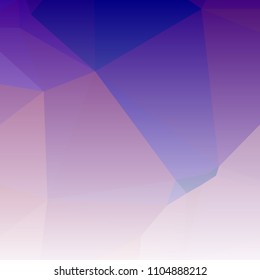 Low polygonal mosaic square layout with transparent bottom for banner, label, tag, flyer and abstract web background. Copy space. Vector clip art.