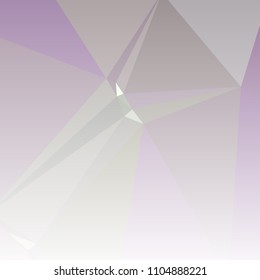 Low polygonal mosaic square layout with transparent bottom for banner, label, tag, flyer and abstract web background. Copy space. Vector clip art.