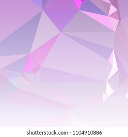 Low polygonal mosaic square layout with transparent bottom for banner, label, tag, flyer and abstract web background. Copy space. Vector clip art.