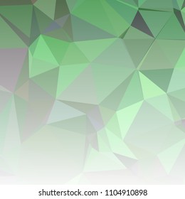 Low polygonal mosaic square layout with transparent bottom for banner, label, tag, flyer and abstract web background. Copy space. Vector clip art.