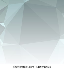 Low polygonal mosaic square layout with transparent bottom for banner, label, tag, flyer and abstract web background. Copy space. Vector clip art.