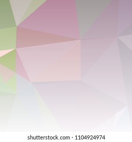 Low polygonal mosaic square layout with transparent bottom for banner, label, tag, flyer and abstract web background. Copy space. Vector clip art.