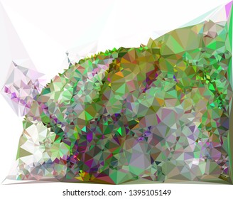 Low polygonal mosaic texture. Abstract pattern
